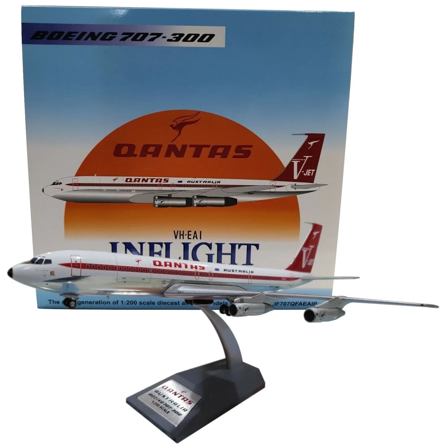 INFLIGHT 200 B707-300 QANTAS "CITY OF DARWIN" REG: VH-EAI