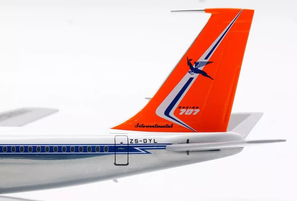 INFLIGHT 200 B707-300 SOUTH AFRICAN AIRWAYS (POLISHED) REG: ZS-DYL