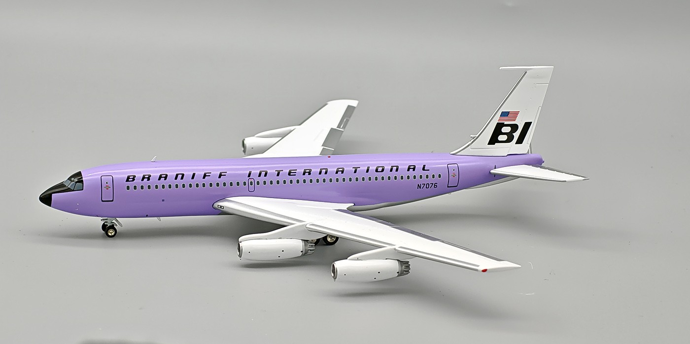 INFLIGHT 200 B720-027 SUPER JET BRANIFF 720 "LAVENDER PERIWINKLE BLUE" REG: N7076