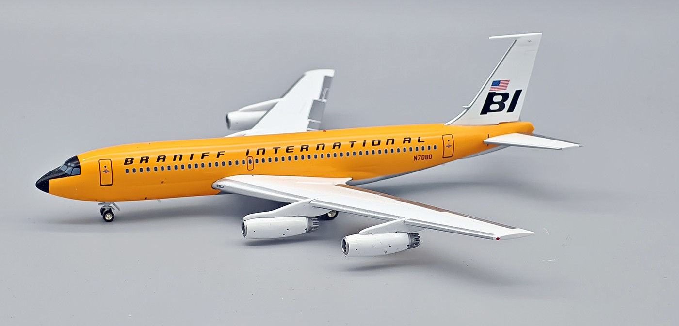 INFLIGHT 200 B720-027 SUPER JET BRANIFF 720 "ORANGE" REG: N7080
