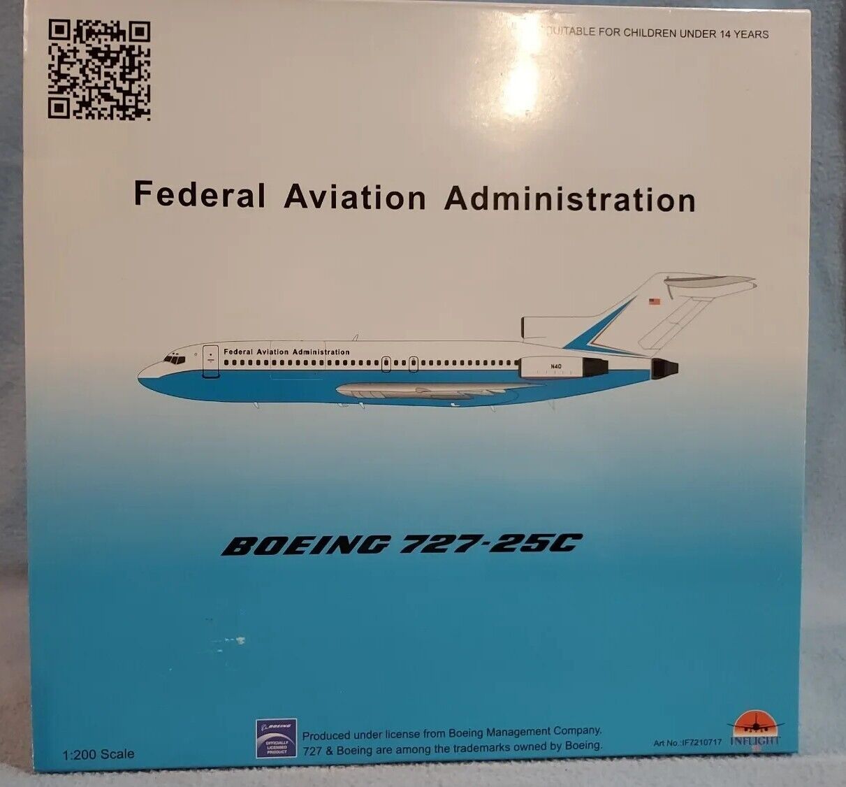INFLIGHT 200 B727-25C FEDERAL AVIATION ADMINISTRATION REG: N40