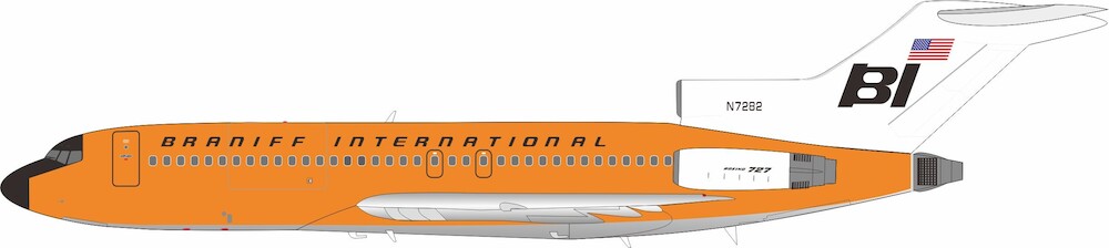INFLIGHT 200 B727-162 BRANIFF INTERNATIONAL "ORANGE" REG: N7282