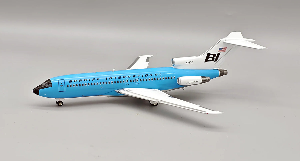 INFLIGHT 200 B727-27C BRANIFF INTERNATIONAL "NEW MEDIUM BLUE" REG: N7272