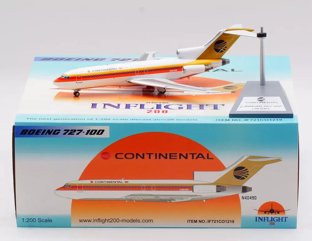INFLIGHT 200  B727 CONTINENTAL AIRLINES REG: N40490