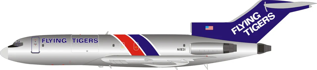 INFLIGHT 200 B727-100 FLYING TIGERS REG: N1931