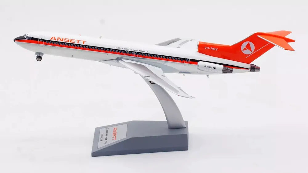 INFLIGHT 200 B727-200 ANSETT AIRLINES OF AUSTRALIA (POLISHED) REG: VH-RMV