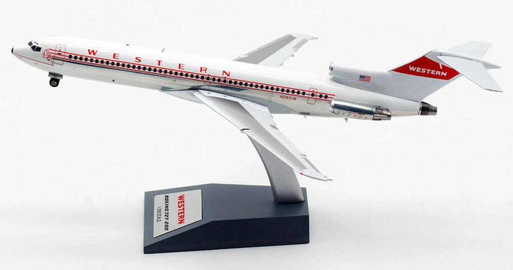 INFLIGHT 200 B727-247 WESTERN AIRLINES (POLISHED) REG: N2801W