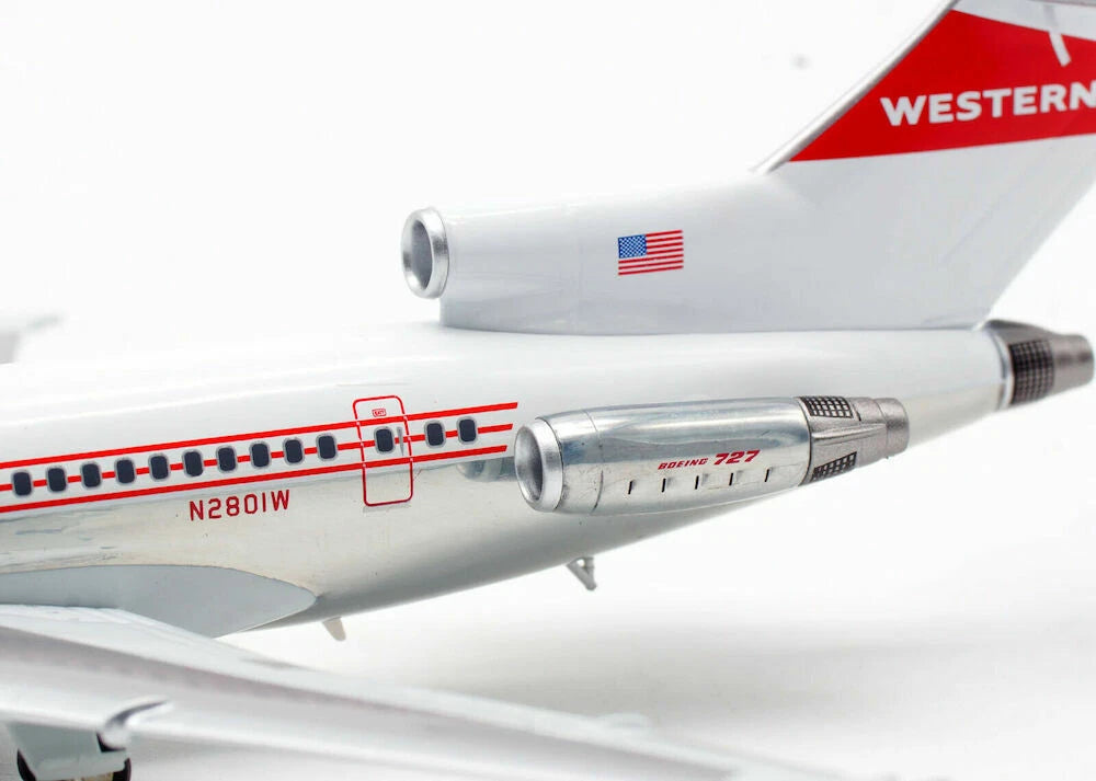 INFLIGHT 200 B727-247 WESTERN AIRLINES (POLISHED) REG: N2801W