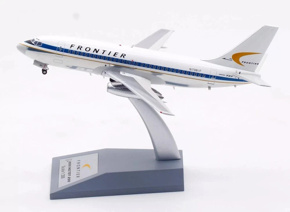 INFLIGHT 200 B737-2H4 FRONTIER AIRLINES (POLISHED) REG: N7381F