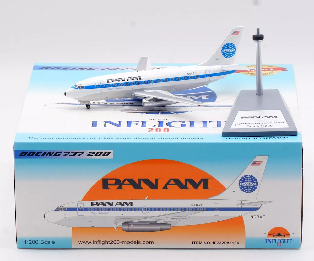 INFLIGHT 200 B737-222 PAN AMERICAN WORLD AIRWAYS PAN AM REG: N68AF