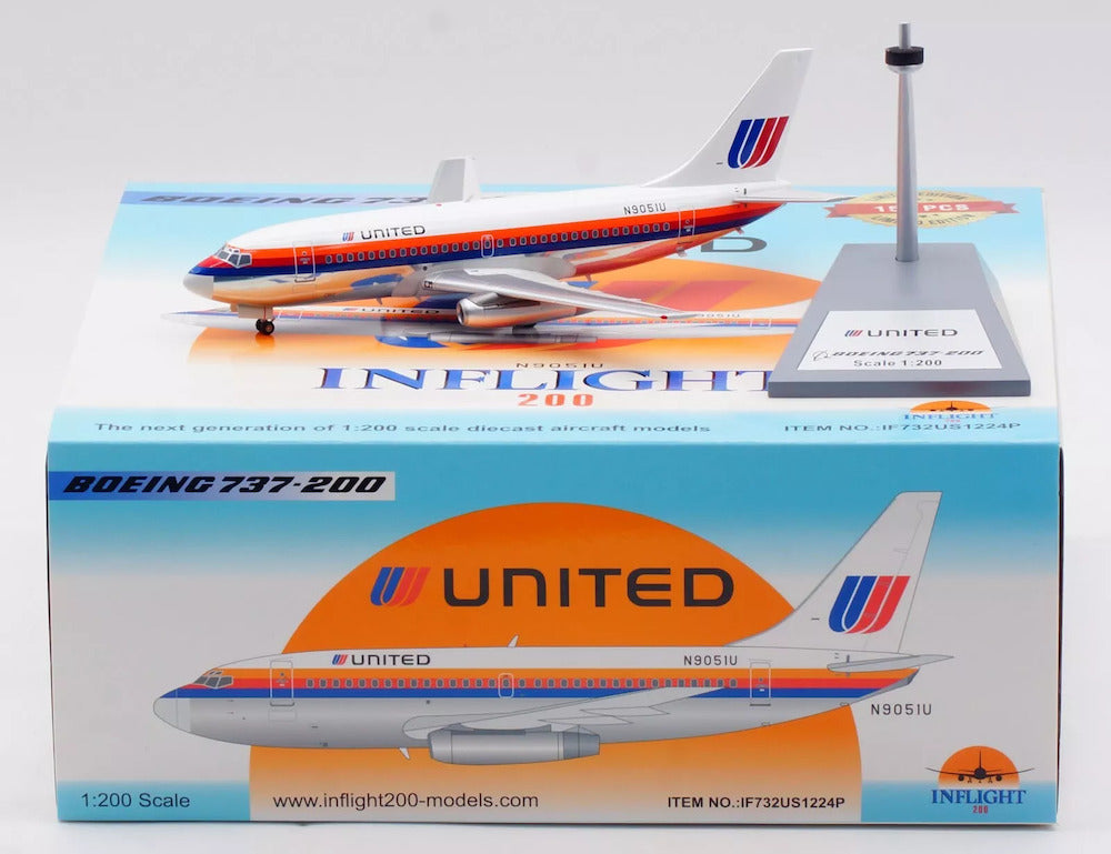INFLIGHT 200 B737-200 UNITED REG: N9051U