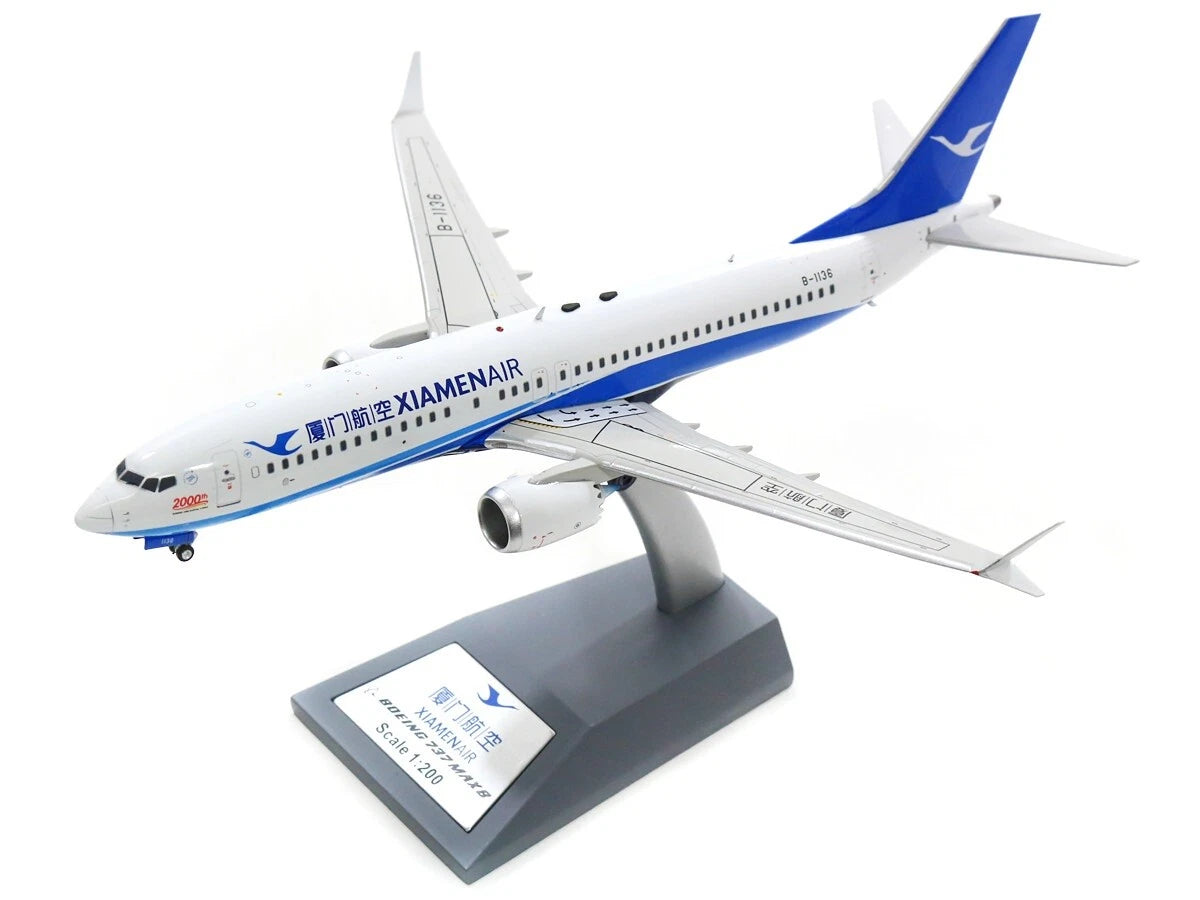 INFLIGHT 200 B737-8 MAX XIAMEN AIRLINES "2000TH" REG: B-1136