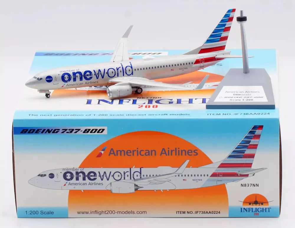 INFLIGHT 200 B737-823 AMERICAN AIRLINES "ONEWORLD" REG: N837NN