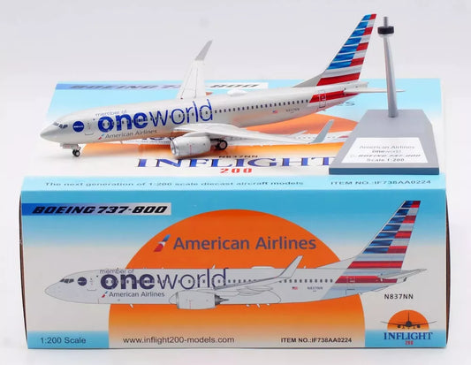 INFLIGHT 200 B737-823 AMERICAN AIRLINES "ONEWORLD" REG: N837NN