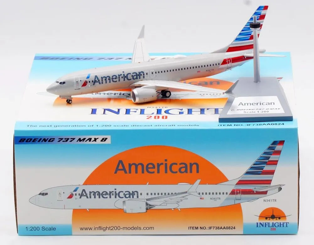INFLIGHT 200 B737-8 MAX AMERICAN AIRLINES REG: N341TR