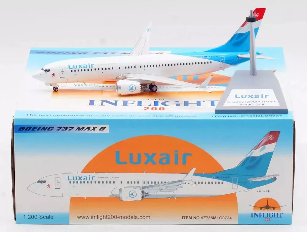 INFLIGHT 200 B737-8 MAX LUXAIR REG: LX-LBL