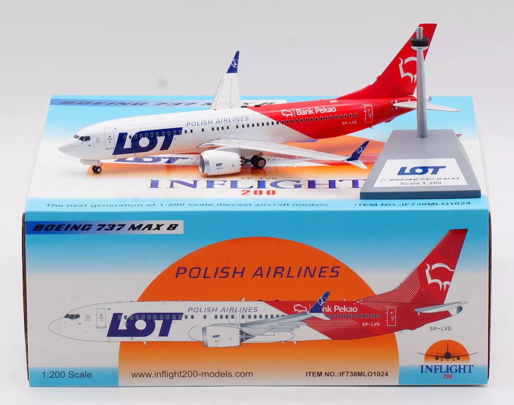 INFLIGHT 200 B737-8 MAX LOT POLISH AIRLINES/POLSKIE LINIE LOTNICZE REG: SP-LVG