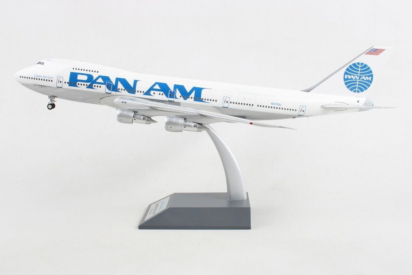 INFLIGHT 200 B747-122(SF) PAN AMERICAN WORLD AIRWAYS (PAN AM) (POLISHED) REG: N4710U