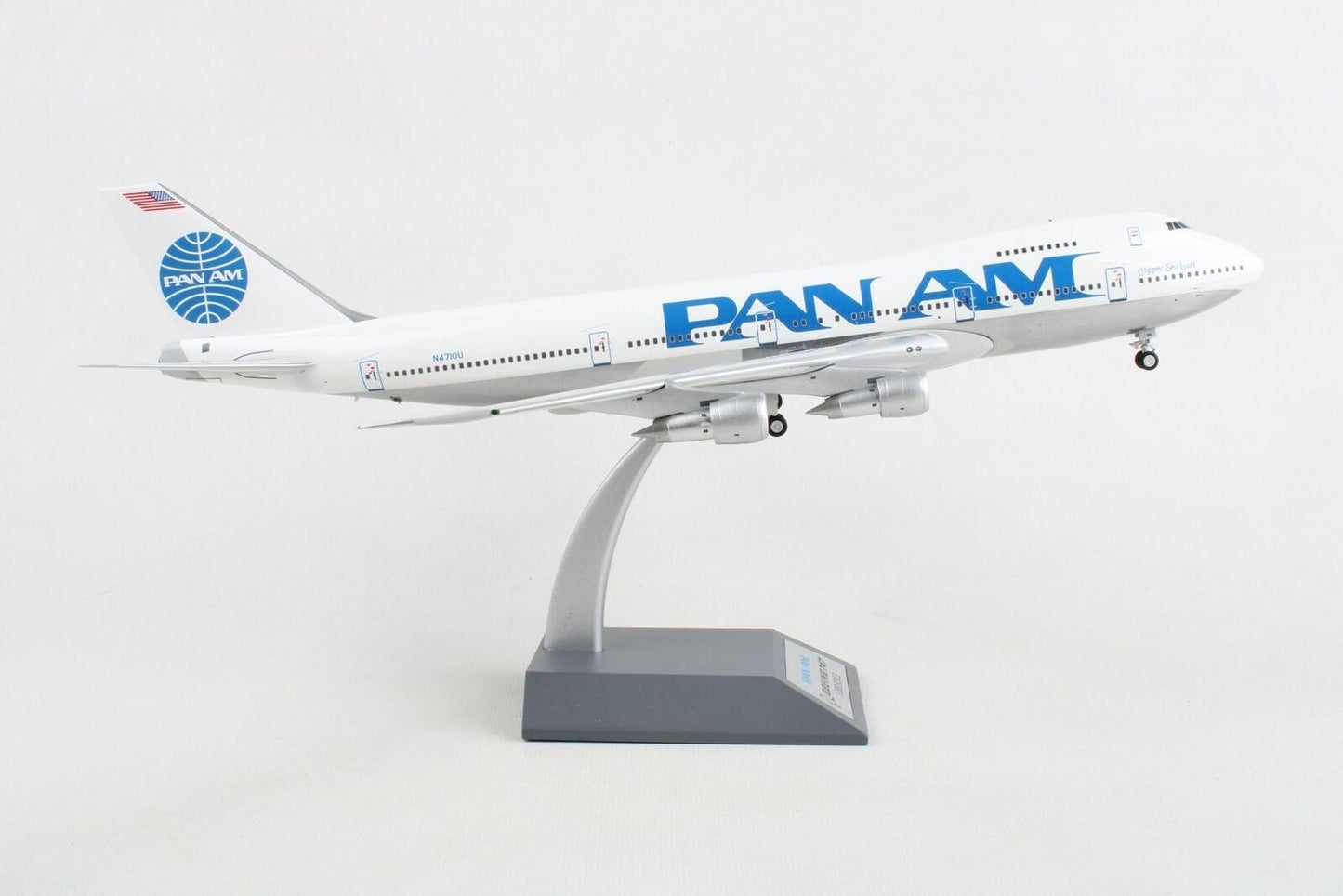 INFLIGHT 200 B747-122(SF) PAN AMERICAN WORLD AIRWAYS (PAN AM) (POLISHED) REG: N4710U