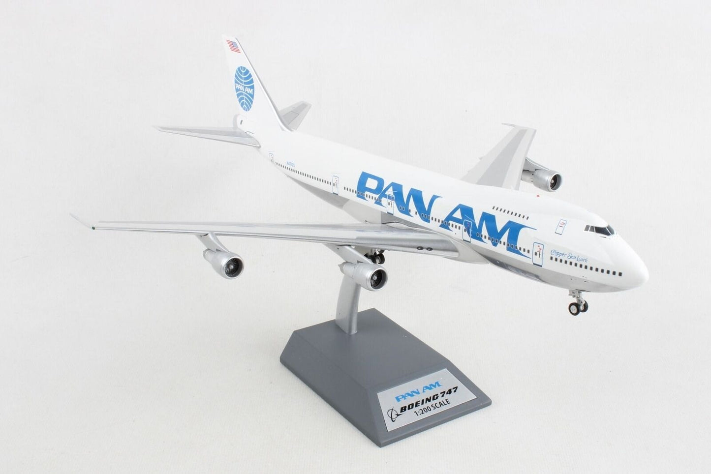 INFLIGHT 200 B747-122(SF) PAN AMERICAN WORLD AIRWAYS (PAN AM) (POLISHED) REG: N4710U