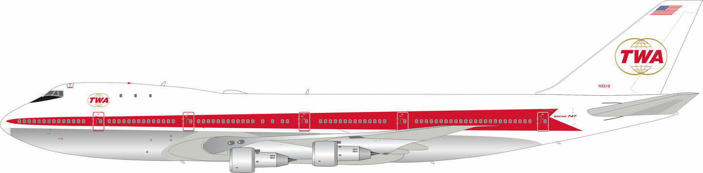 INFLIGHT 200 B747-100 TRANS WORLD AIRLINES REG: N93118