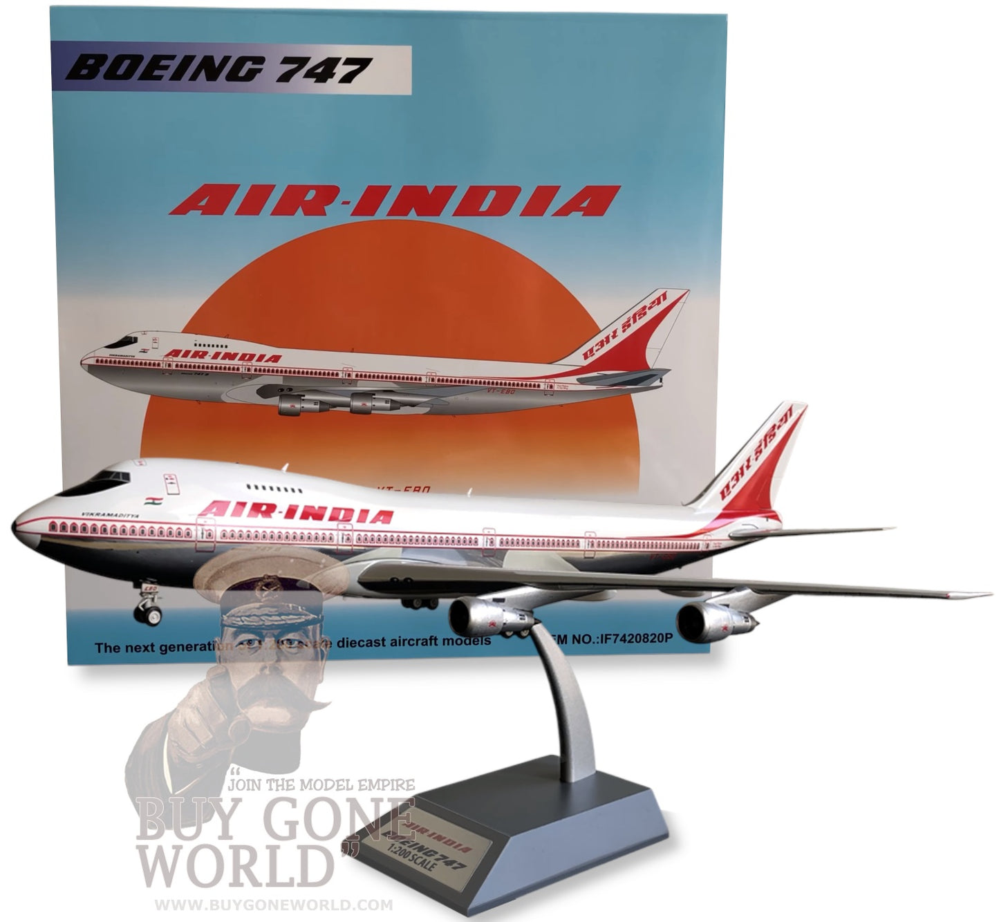 INFLIGHT 200 AIR-INDIA BOEING 747-237B REG: VT-EBO