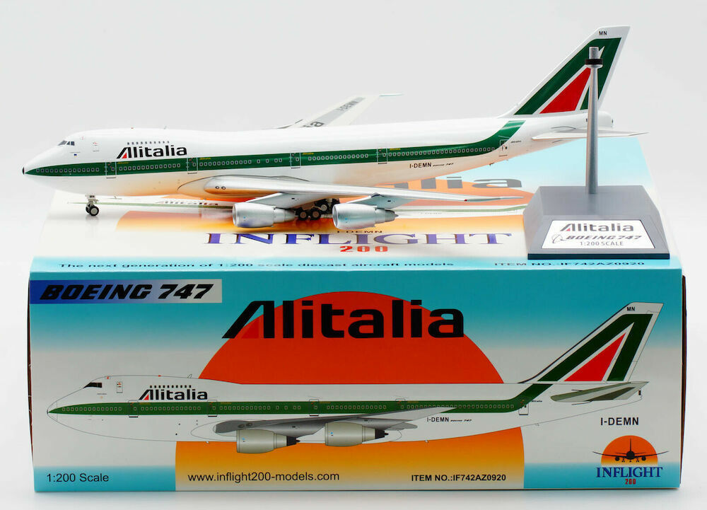 INFLIGHT 200 B747-200 ALITALIA REG: I-DEMN