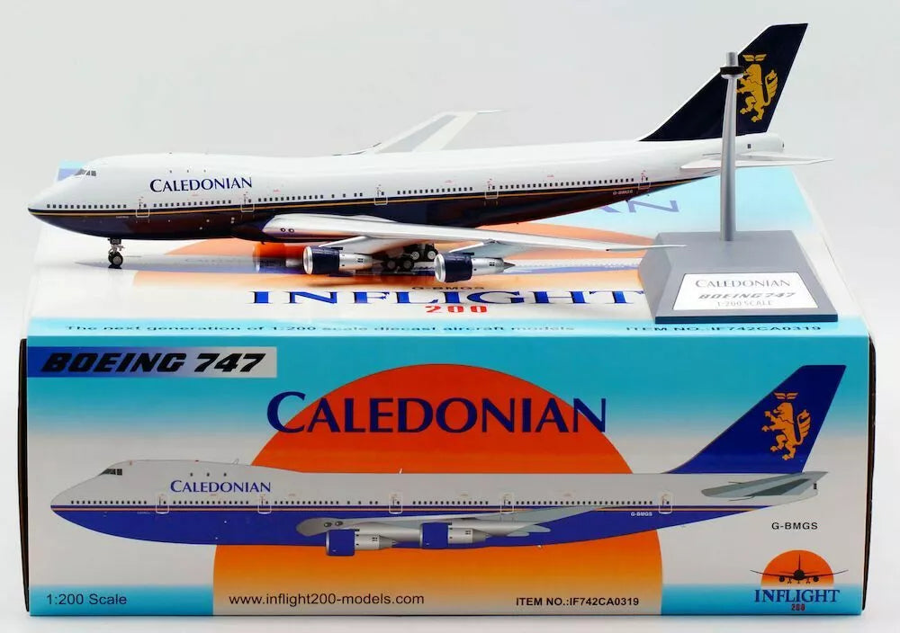 INFLIGHT 200 CALEDONIAN AIRWAYS BOEING 747-283B G-BMGS