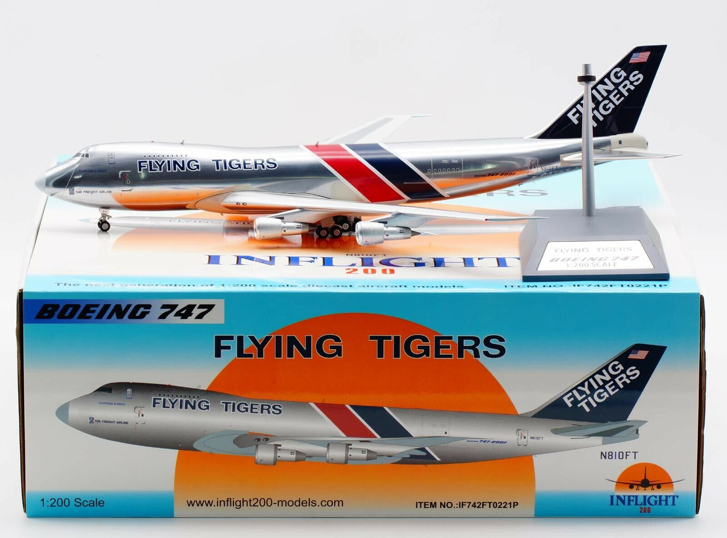INFLIGHT 200 B747-249 FLYING TIGERS REG: N810FT