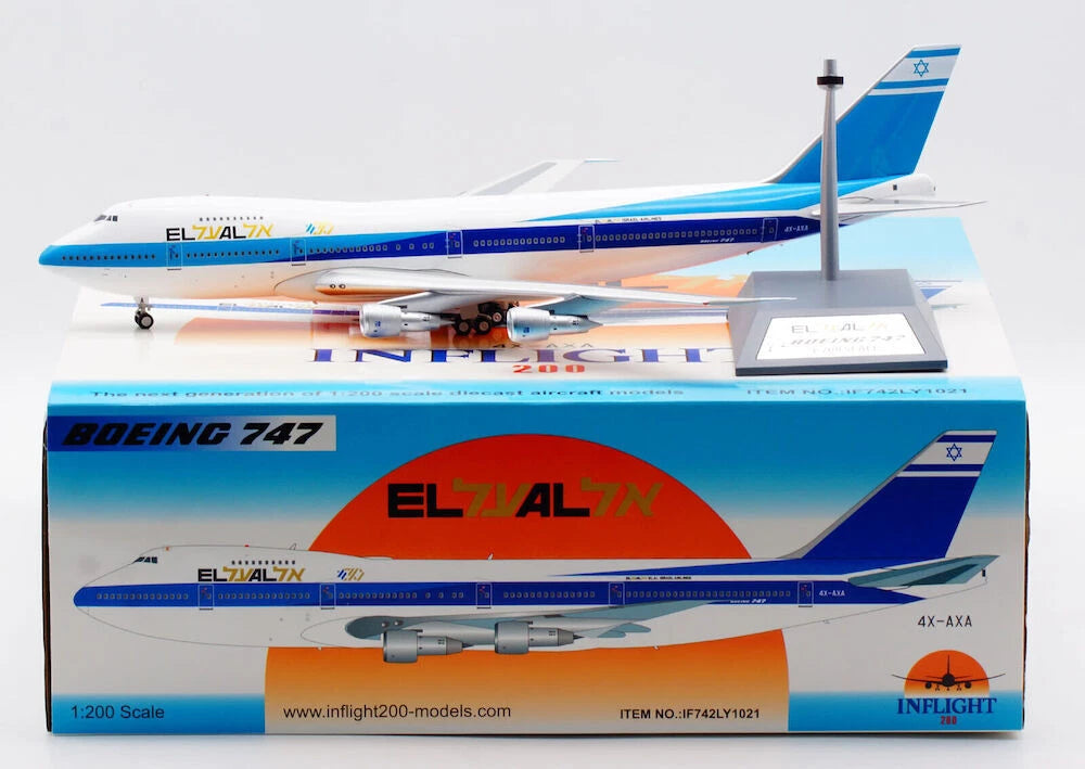 INFLIGHT 200 B747 EL AL ISRAEL AIRLINES REG: 4X-AXA WITH STAND