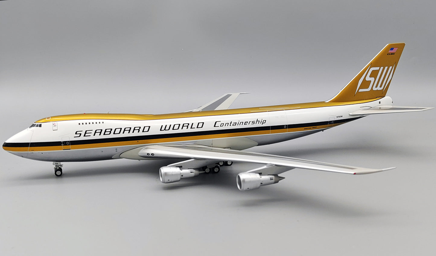 INFLIGHT 200 B747-245F/SCD SEABOARD WORLD AIRLINES / VIASA (POLISHED) REG: N701SW