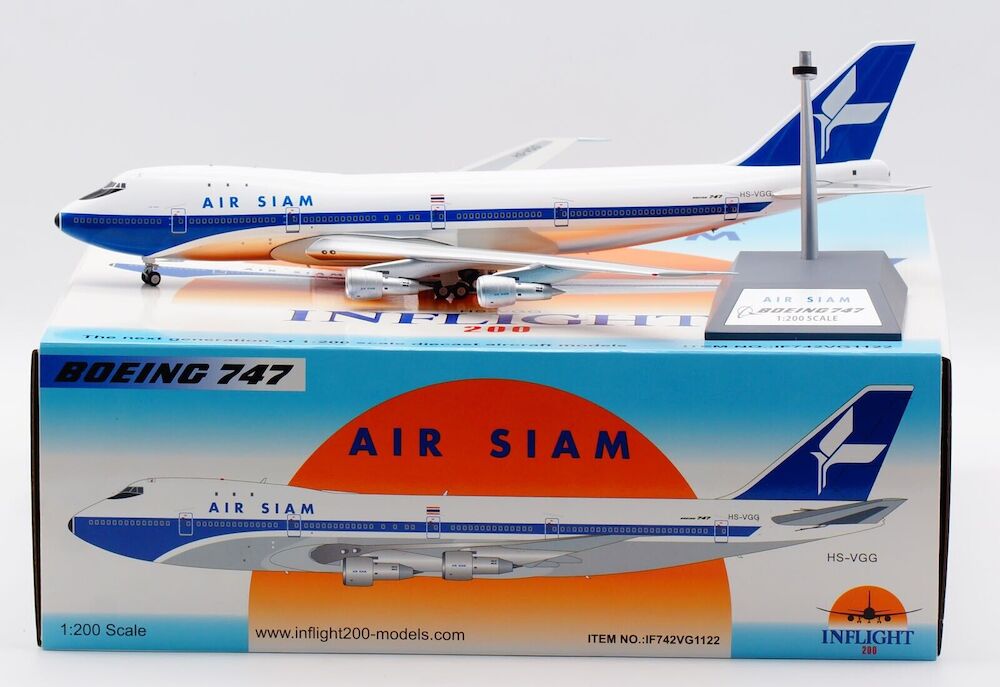 INFLIGHT 200 B747-200 AIR SIAM REG: HS-VGG