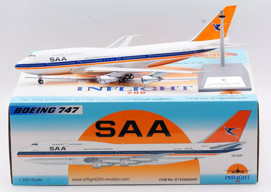 INFLIGHT 200 B747-344 SOUTH AFRICAN AIRWAYS "OLD COLOURS" REG: ZS-SAT