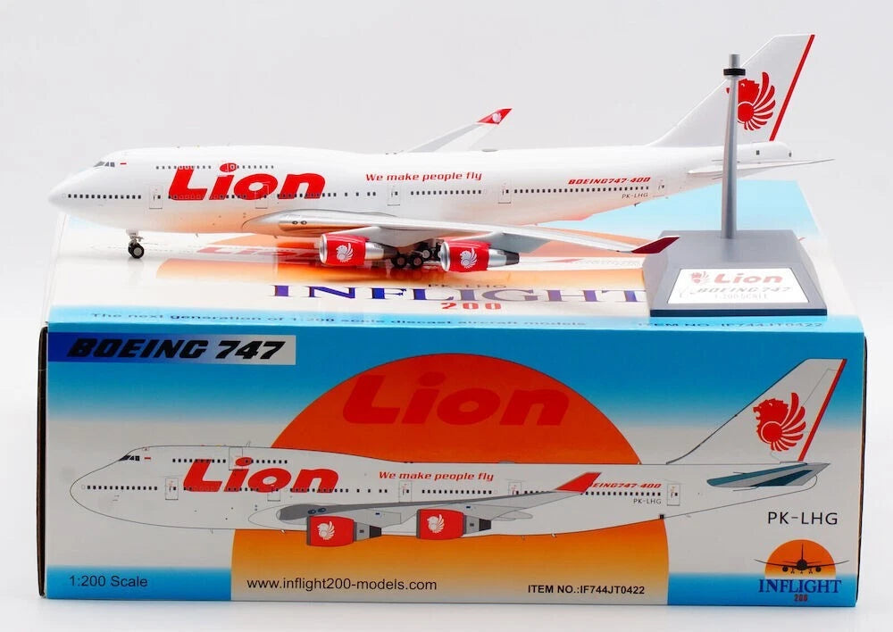 INFLIGHT 200 B747-412 LION AIRLINES REG: PK-LHG