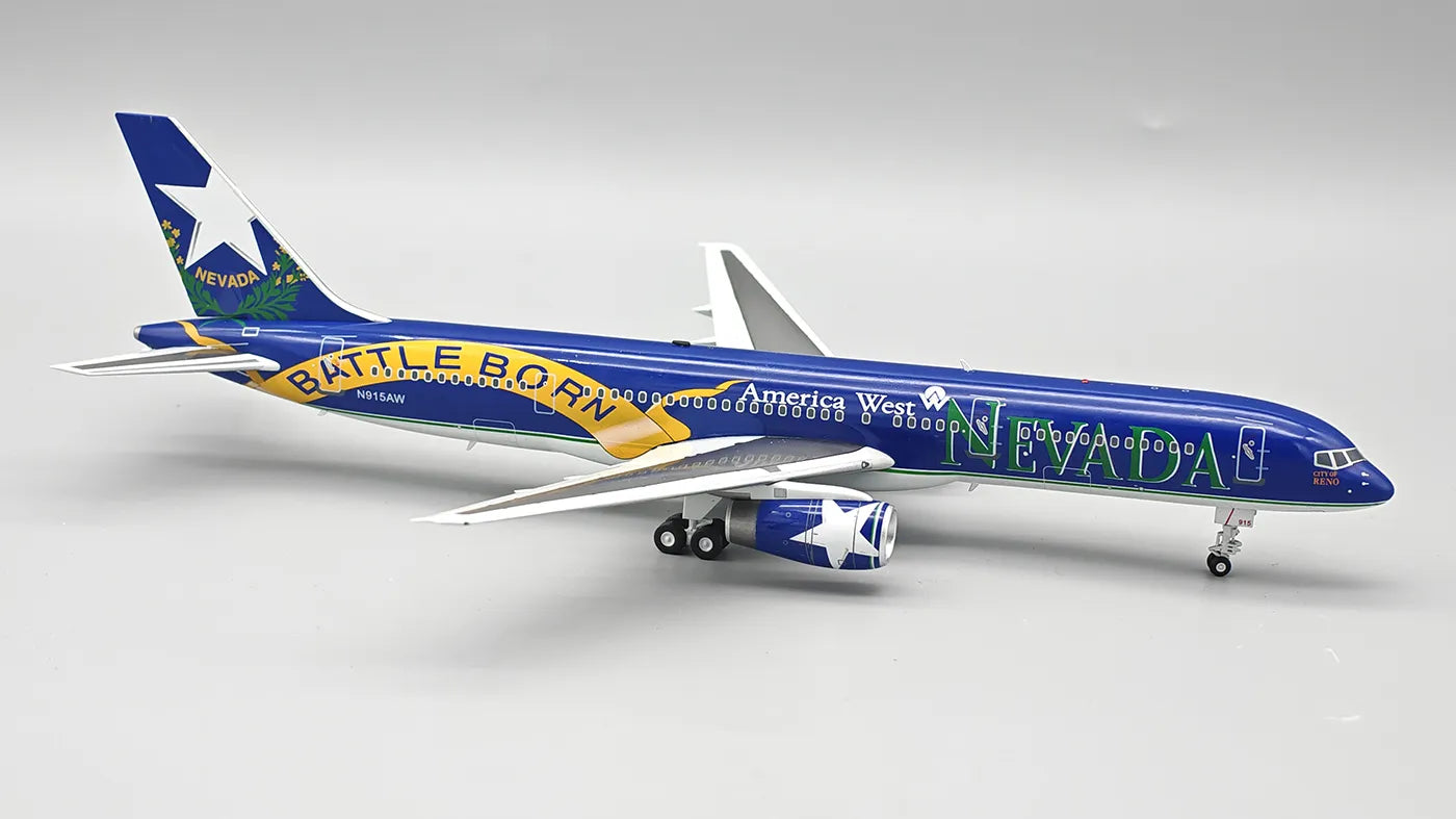 INFLIGHT 200 B757-225 AMERICA WEST AIRLINES "NEVADA BATTLE BORN" REG: N915AW