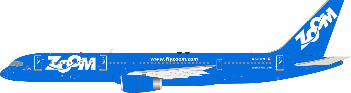 INFLIGHT 200 B757-28A ZOOM AIRLINES REG: C-GTSN
