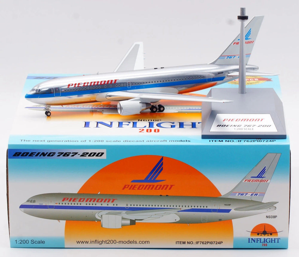 INFLIGHT 200 B767-201/ER PIEDMONT AIRLINES (POLISHED) REG: N608P