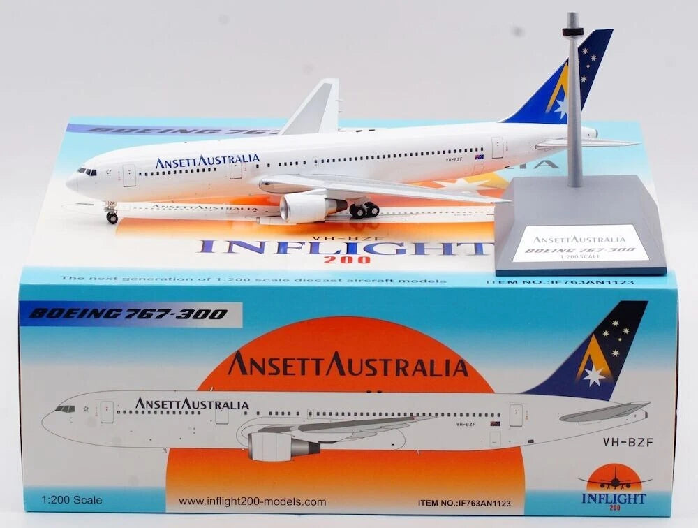 INFLIGHT 200 B767-324/ER ANSETT AUSTRALIA AIRLINES REG: VH-BZF
