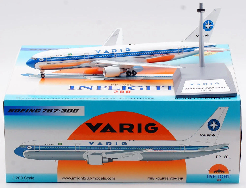INFLIGHT 200 B767-341/ER VARIG REG: PP-VOL (POLISHED)