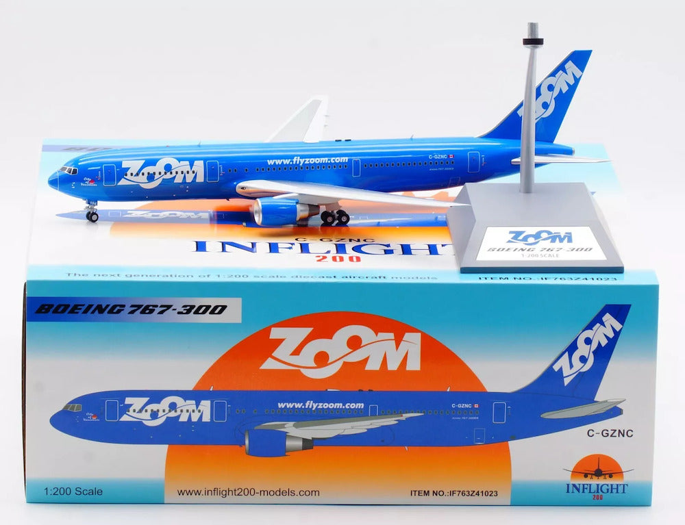 INFLIGHT 200 B767-300 ZOOM AIRLINES REG: G-CZNA