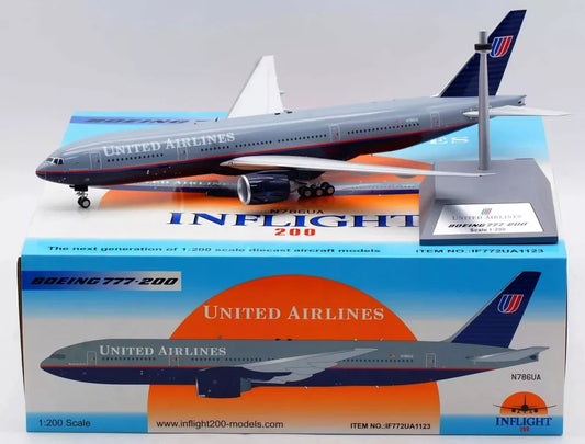 INFLIGHT 200 B777-200 UNITED GREY TOP REG: N786UA