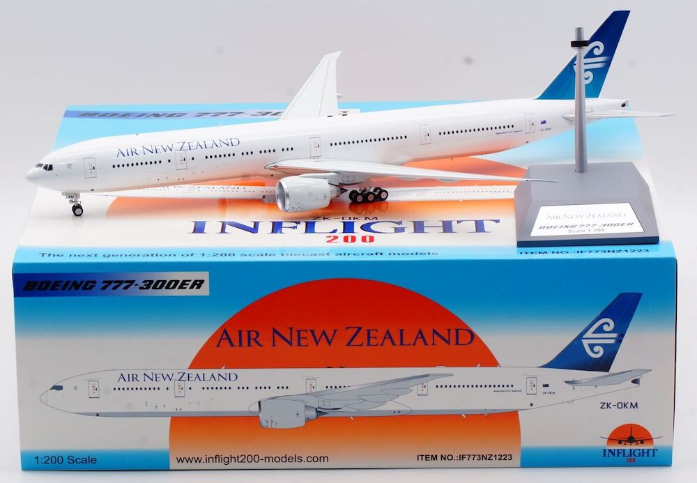 INFLIGHT 200 B777-319/ER AIR NEW ZEALAND REG: ZK-OKM WITH STAND (LTD 100 MODELS)