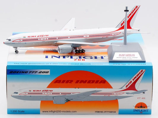 INFLIGHT 200 B777-200 AIR INDIA REG: VT-AIL