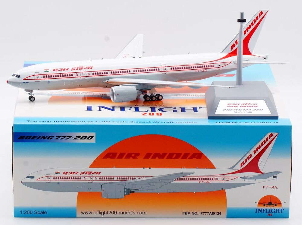 INFLIGHT 200 B777-200 AIR INDIA REG: VT-AIL