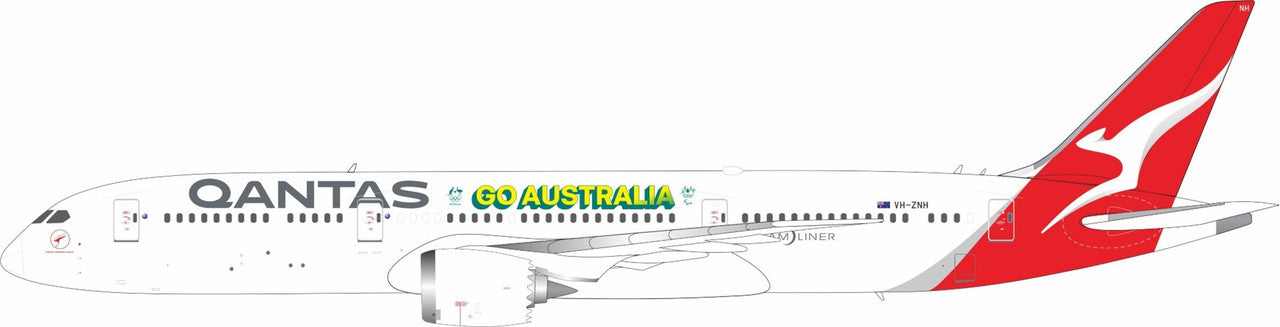INFLIGHT 200 B787-9 DREAMLINER QANTAS "GO AUSTRALIA" REG: VH-ZNH