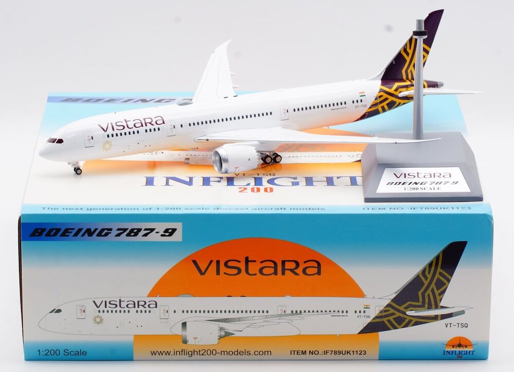 INFLIGHT 200 B787-9 DREAMLINER VISTARA REG: VT-TSQ