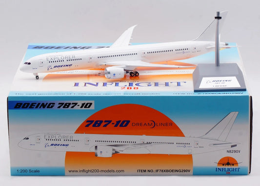 INFLIGHT 200 B787-10 DREAMLINER HOUSE COLOURS "EXPLORER" REG: N8290V WITH STAND (LIMITED EDITION)