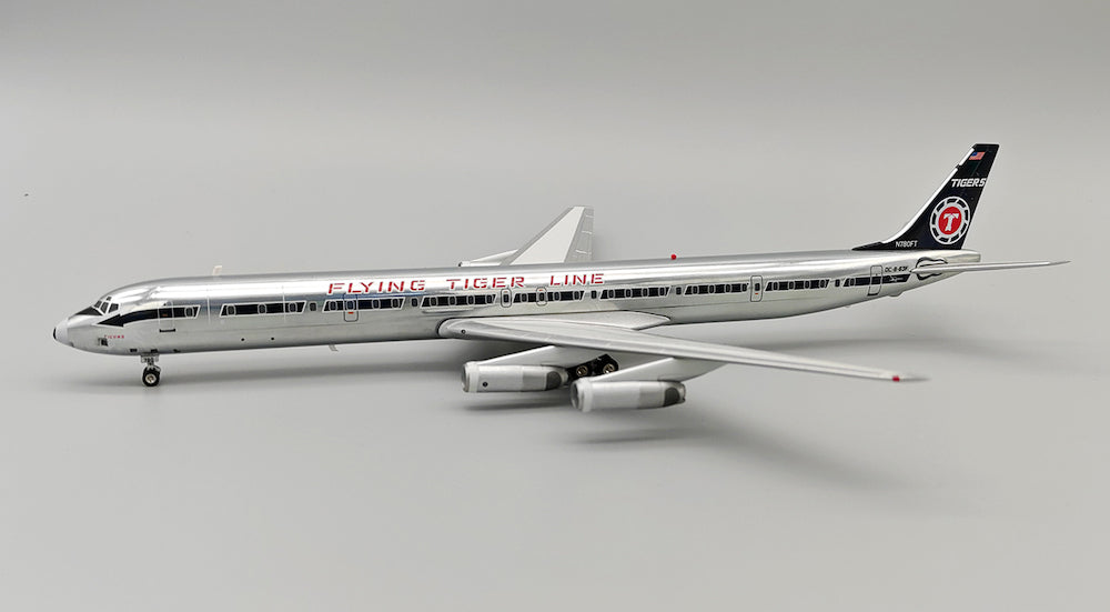 INFLIGHT 200 DC-8-63CF FLYING TIGERS REG: N780FT WITH STAND