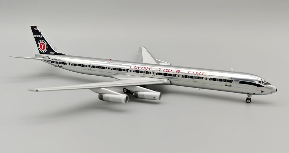 INFLIGHT 200 DC-8-63CF FLYING TIGERS REG: N780FT WITH STAND