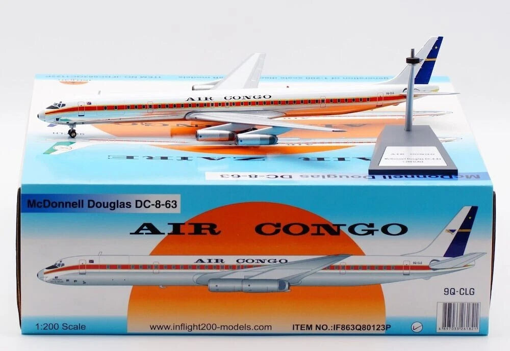 INFLIGHT 200 MCDONNELL DOUGLAS DC-8-63 AIR CONGO REG: 9Q-CLG